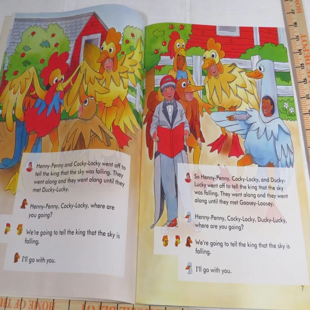 The Sky is Falling BIG BOOK (almost 2 feet tall)  By Joseph Jacobs Classroom